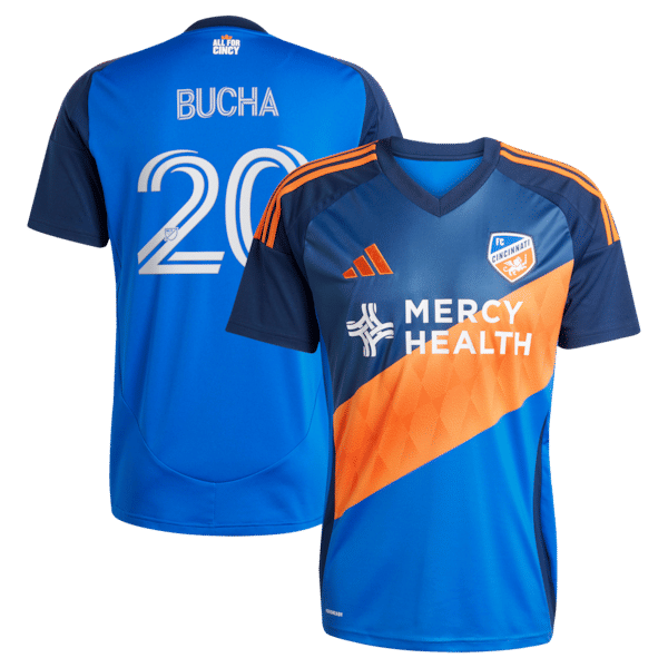 Customized Pavel Bucha FC Cincinnati 2025 Orange and Blue Legacy Kit Replica Jersey Blue