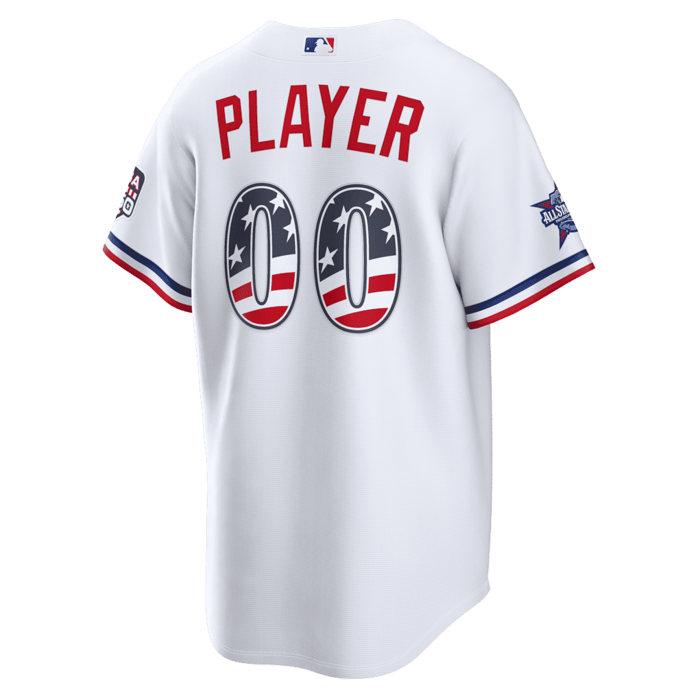 Custom Texas Rangers 2026 All-Star Edition Stars & Stripes Stadium Pick-A-Player Jersey White