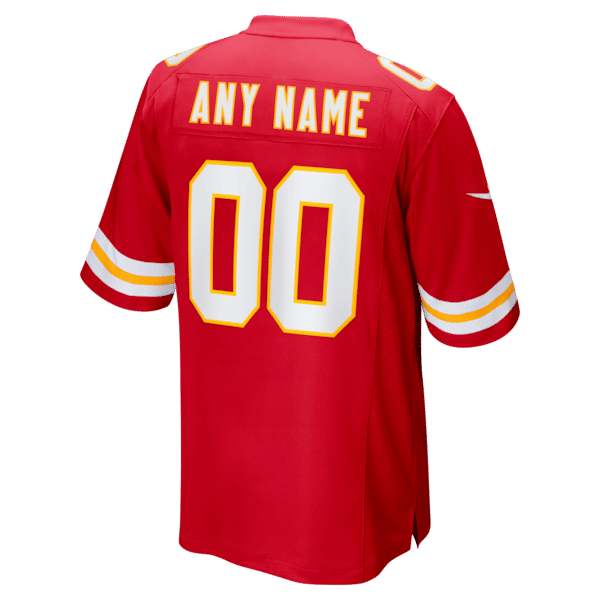 Custom Kansas City Chiefs Custom Game Jersey Red