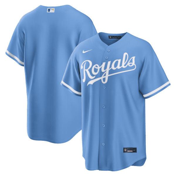Custom Kansas City Royals Alternate Replica Jersey Light Blue