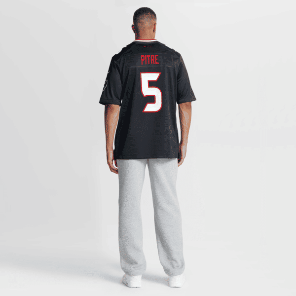 Custom Jalen Pitre Houston Texans Game Jersey Navy