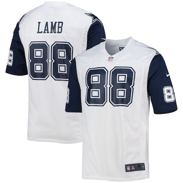 Custom CeeDee Lamb Dallas Cowboys Alternate Game Team Jersey White
