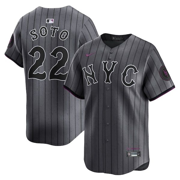 Custom Juan Soto New York Mets City Connect Limited Jersey Gray