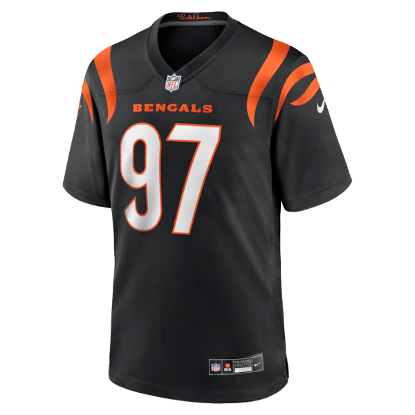 Custom Dexter Lawrence II Cincinnati Bengals Game Jersey Black