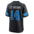 Custom Amon-Ra St. Brown Detroit Lions Alternate Game Jersey Black