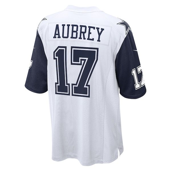 Custom Brandon Aubrey Dallas Cowboys Alternate Game Jersey White