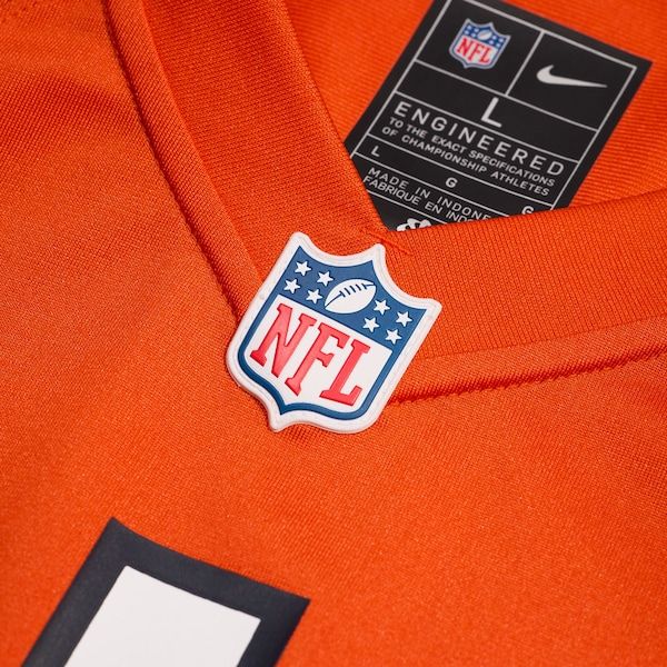 Custom Caleb Williams Chicago Bears Game Jersey Orange