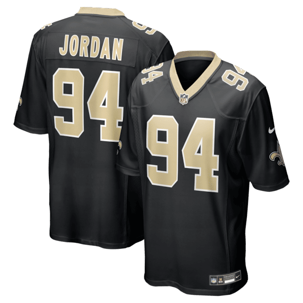 Custom Cameron Jordan New Orleans Saints Game Jersey Black