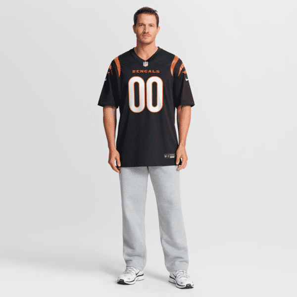 Custom Cincinnati Bengals Custom Game Jersey Black