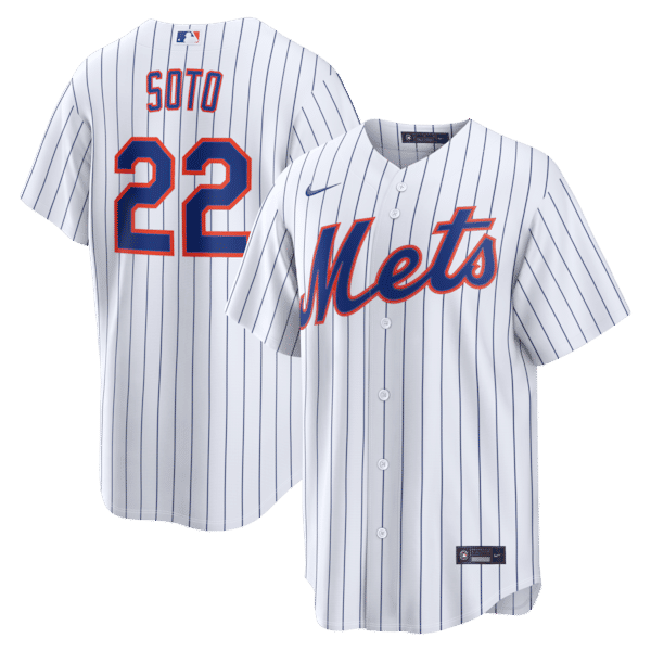 Custom Juan Soto New York Mets Home Replica Jersey White