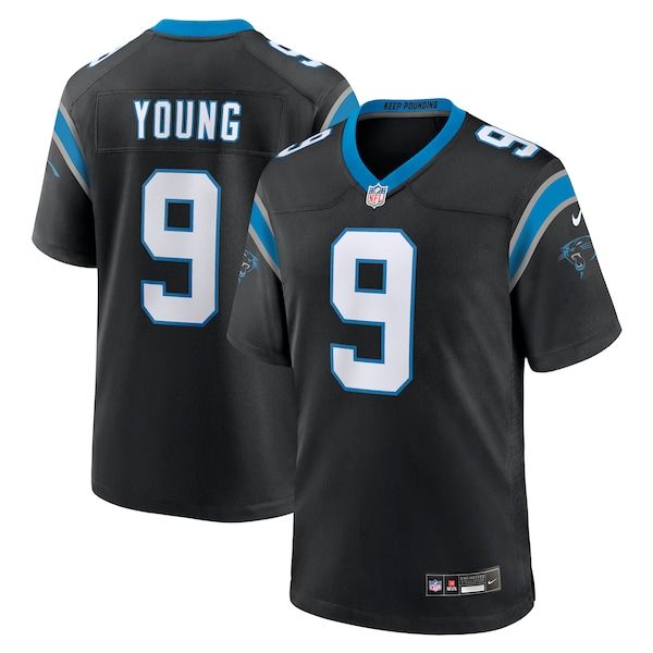 Custom Bryce Young Carolina Panthers Game Jersey Black