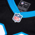 Custom Jalen Coker Carolina Panthers Game Jersey Black