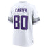 Custom Cris Carter Minnesota Vikings Alternate Retired Player Game Jersey White