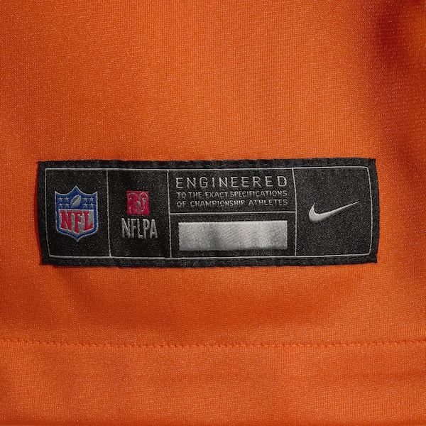 Custom Talanoa Hufanga Denver Broncos Game Jersey Orange