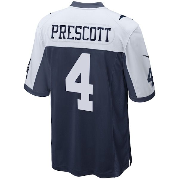 Custom Dak Prescott Dallas Cowboys Alternate Game Jersey Navy