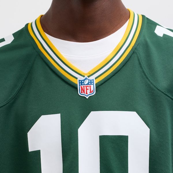 Custom Jordan Love Green Bay Packers Game Jersey Green