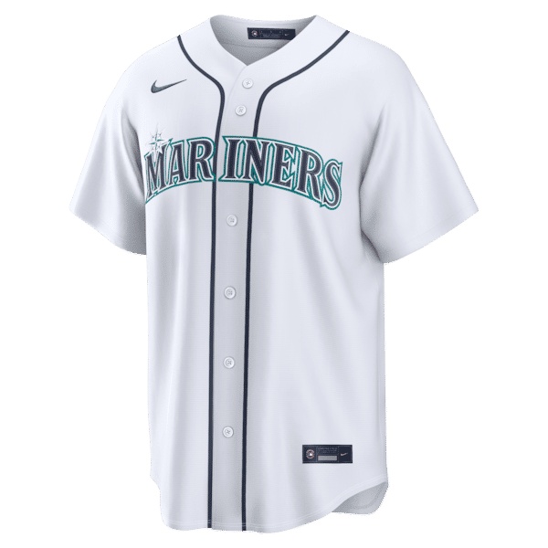 Custom Josh Naylor Seattle Mariners Home Replica Jersey White