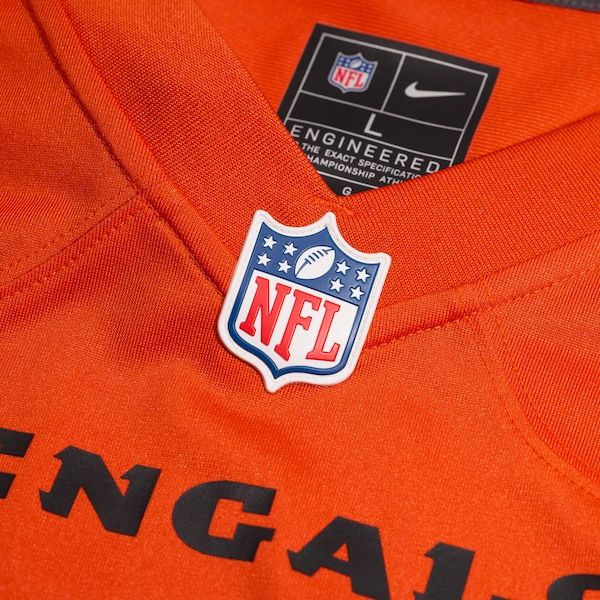 Custom Ja'Marr Chase Cincinnati Bengals Alternate Game Jersey Orange