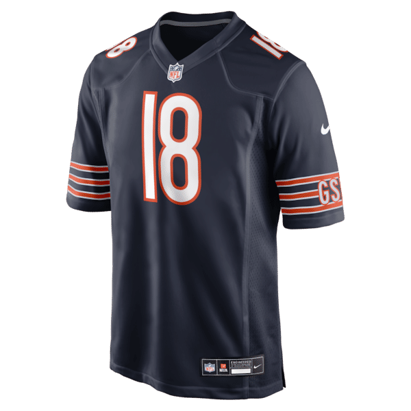 Custom Caleb Williams Chicago Bears Game Jersey Navy