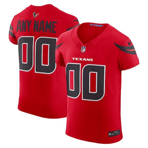 Custom Houston Texans Alternate Vapor F.U.S.E. Elite Custom Jersey Navy