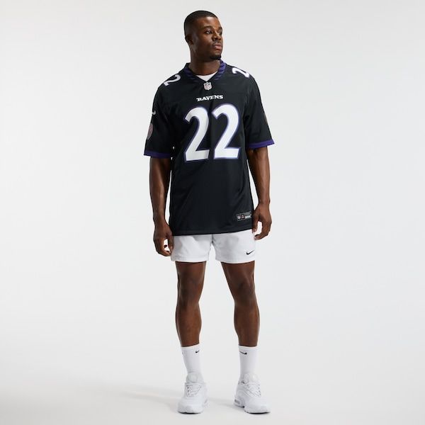 Custom Derrick Henry Baltimore Ravens Alternate Game Jersey Black