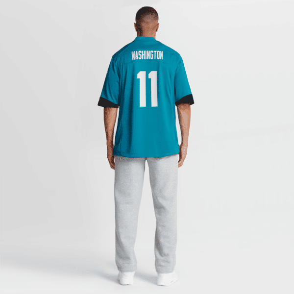Custom Parker Washington Jacksonville Jaguars Game Jersey Teal