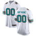 Custom Miami Dolphins Alternate Custom Game Jersey White