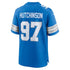 Custom Aidan Hutchinson Detroit Lions Game Jersey Blue