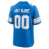 Custom Detroit Lions Custom Game Jersey Blue