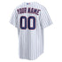 Custom Chicago Cubs Home Replica Custom Jersey White