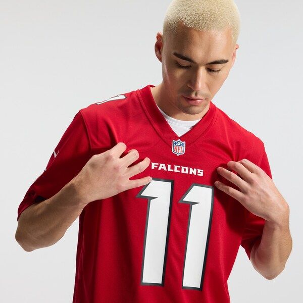 Custom Jalon Walker Atlanta Falcons Game Jersey Red