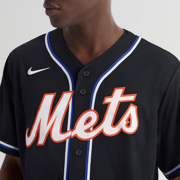 Custom Juan Soto New York Mets Alternate Replica Jersey Black
