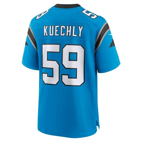Custom Luke Kuechly Carolina Panthers Alternate Game Jersey Blue