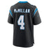 Custom Tetairoa McMillan Carolina Panthers Game Jersey Black
