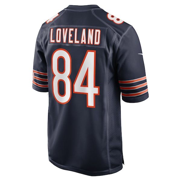 Custom Colston Loveland Chicago Bears Game Jersey Navy