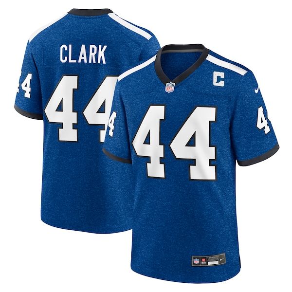 Custom Dallas Clark Indianapolis Colts Alternate Game Jersey Blue