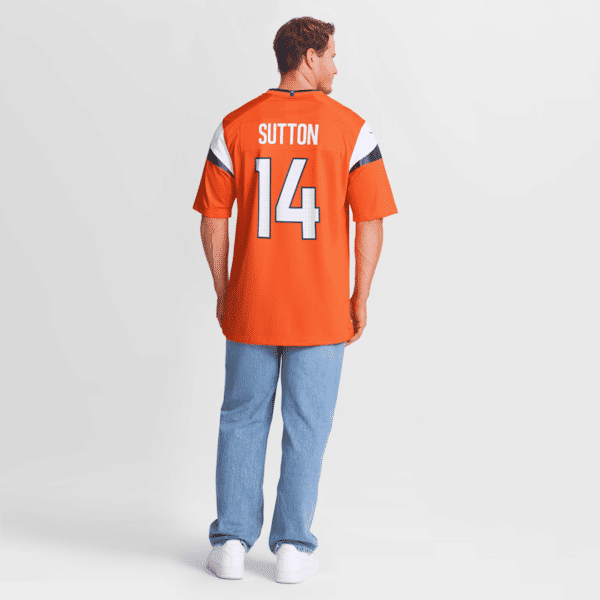 Custom Courtland Sutton Denver Broncos Mile High Collection Game Jersey Orange