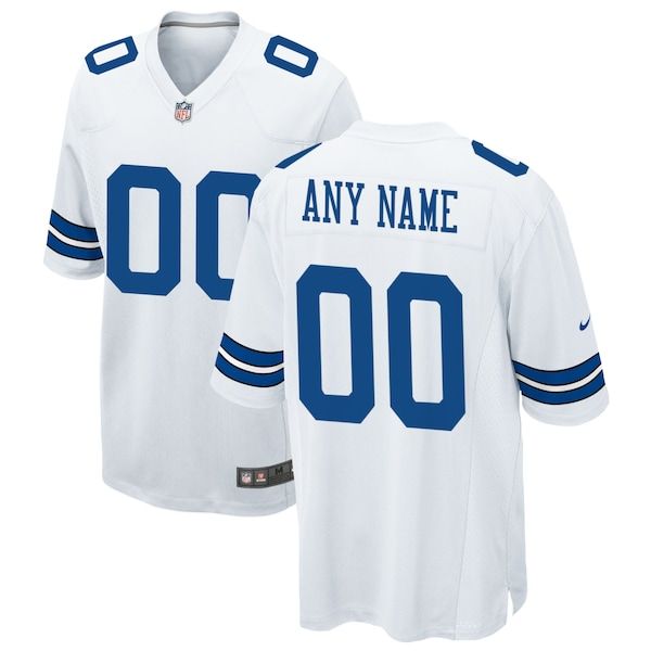 Custom Dallas Cowboys Custom Game Jersey White