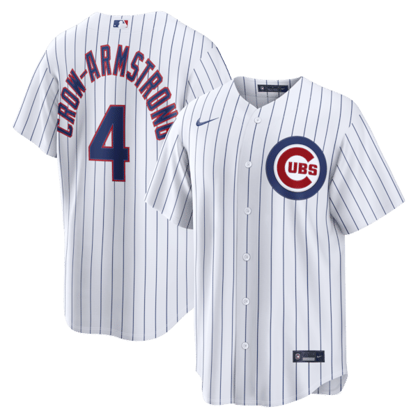 Custom Pete Crow-Armstrong Chicago Cubs Home Replica Jersey White