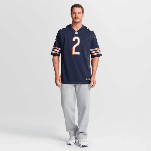 Custom Coby Bryant Chicago Bears Team Game Jersey Navy