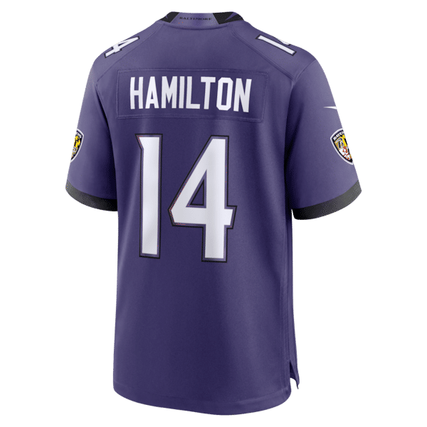 Custom Kyle Hamilton Baltimore Ravens Game Jersey Purple