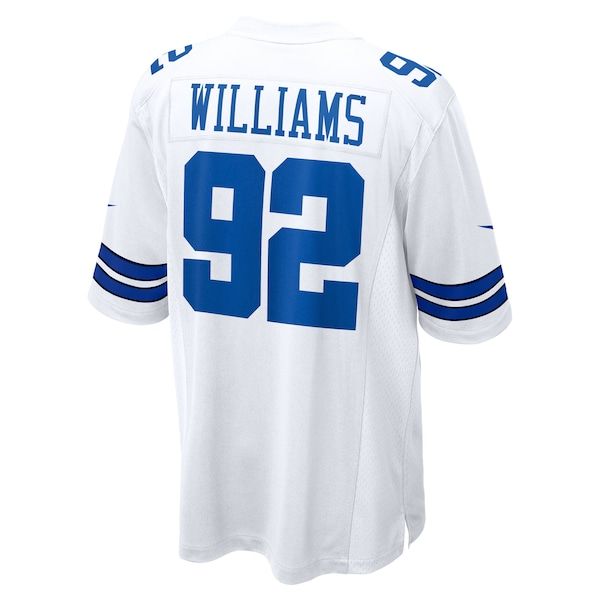 Custom Quinnen Williams Dallas Cowboys Game Jersey White