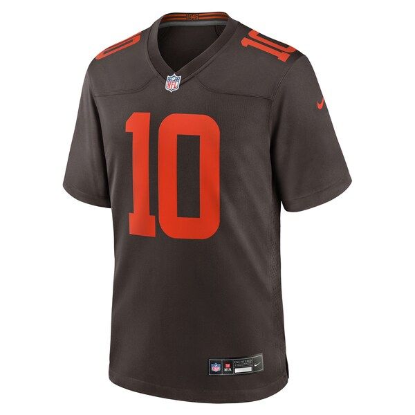 Custom Quinshon Judkins Cleveland Browns Alpha Dawg Game Jersey Brown