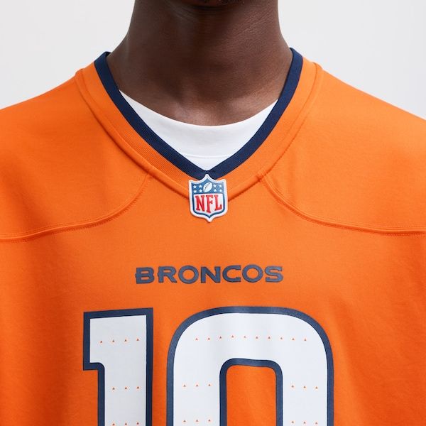 Custom Bo Nix Denver Broncos Game Jersey Orange