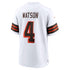 Custom Deshaun Watson Cleveland Browns Alternate Game Jersey White