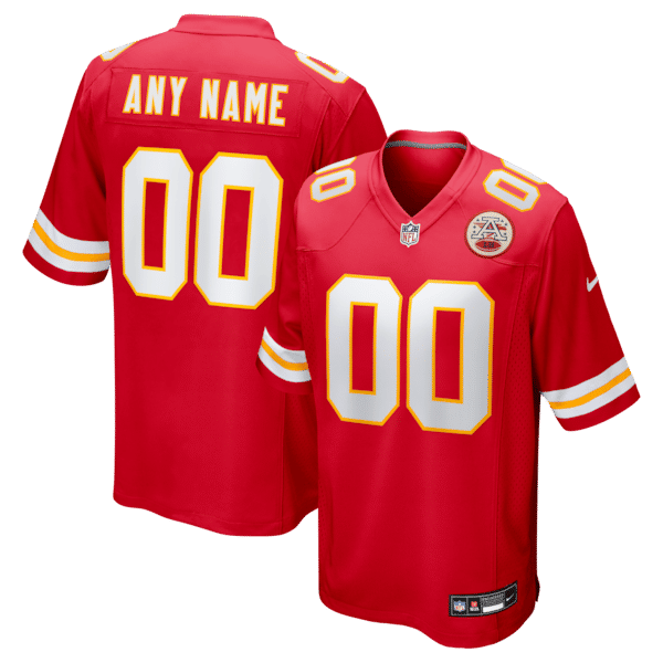 Custom Kansas City Chiefs Custom Game Jersey Red