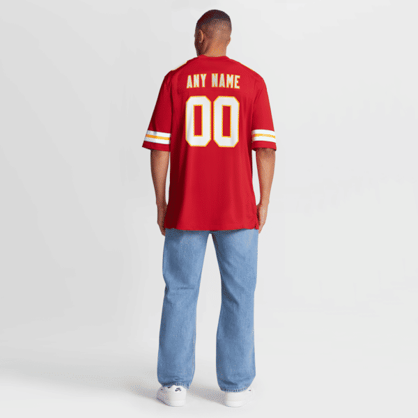 Custom Kansas City Chiefs Custom Game Jersey Red