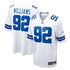 Custom Quinnen Williams Dallas Cowboys Game Jersey White