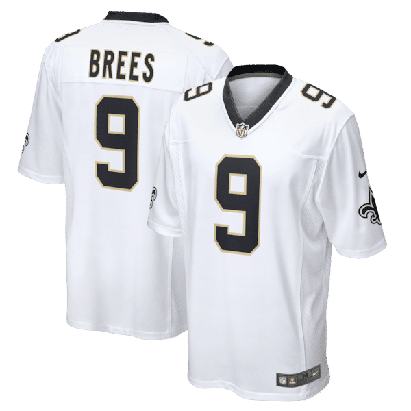 Custom Drew Brees New Orleans Saints Game Jersey White