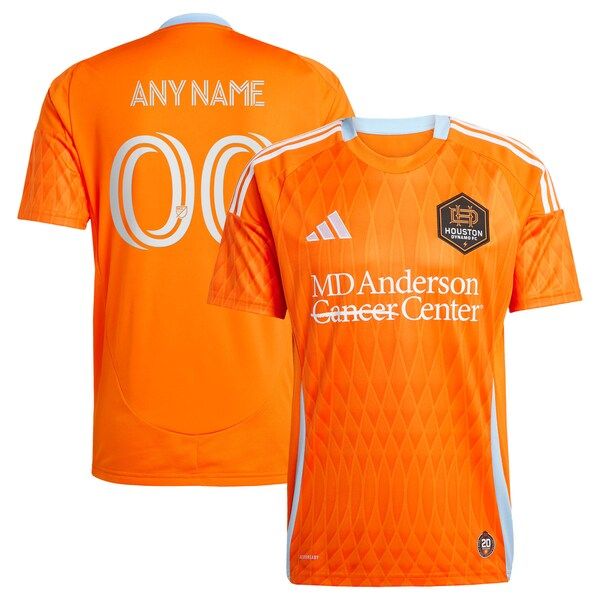 Customized Houston Dynamo FC 2025 Season 20 Replica Custom Jersey Orange